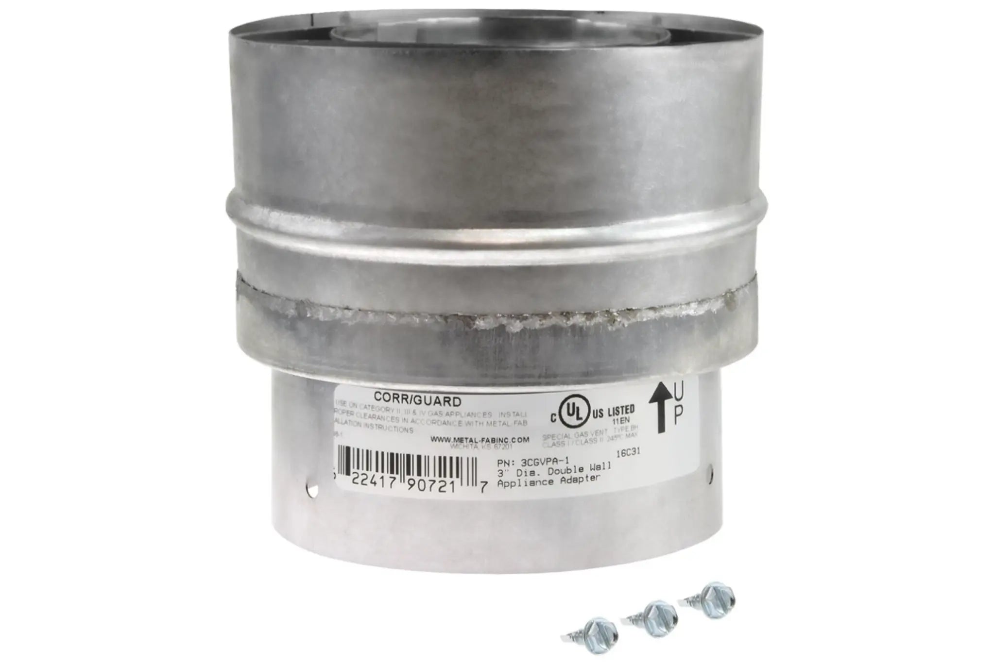 Rheem RTG20144-3, 3 to 5 Inch Adapter