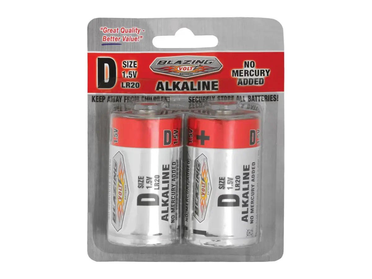 Rheem BV900270, D Alkaline Batteries, 2 Pack