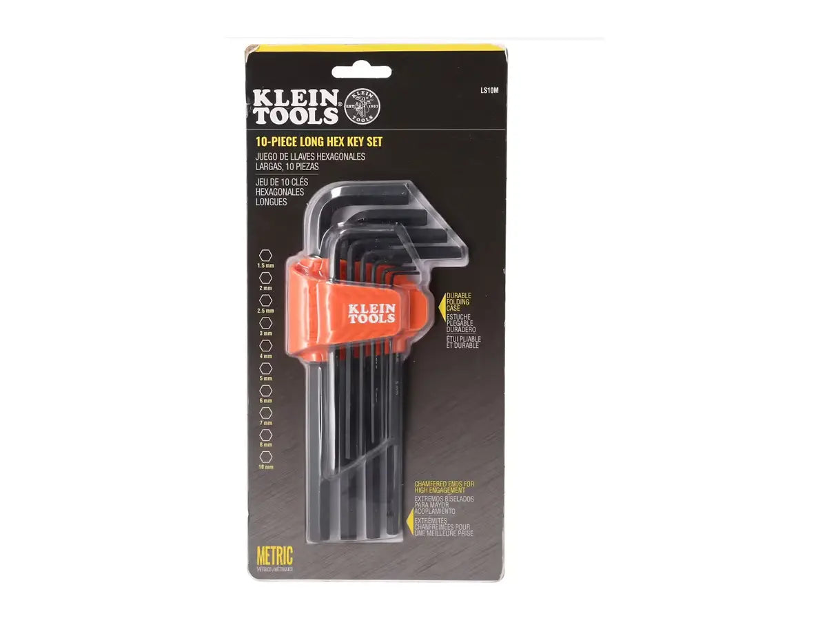 Rheem LS10M, Long Hex Key Set Metric 10 Pc