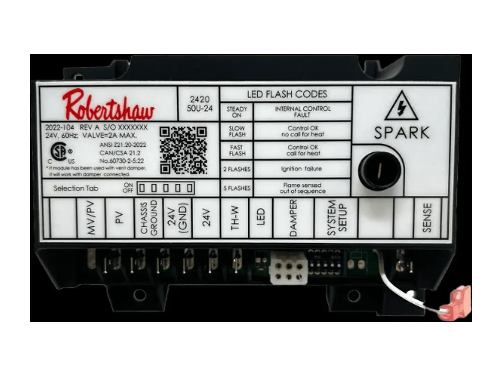 Robertshaw 780U-DS20, Universal Direct Spark Ignition