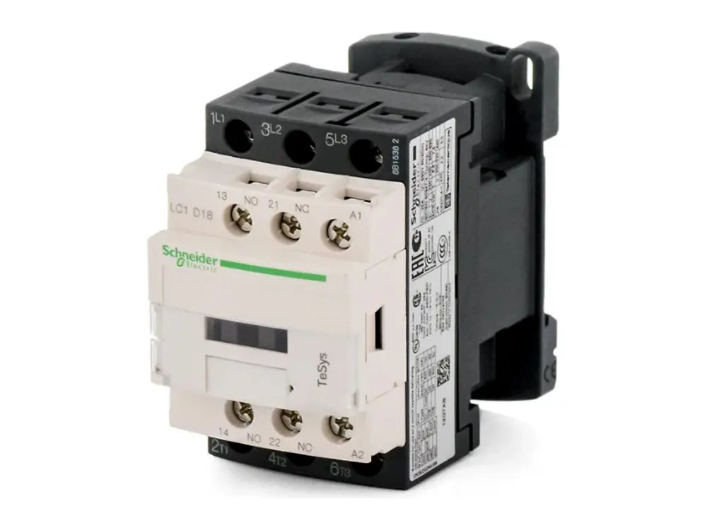 Square D LC1D18G7, 120V 18A 3 Pole Contactor With Auxiliary