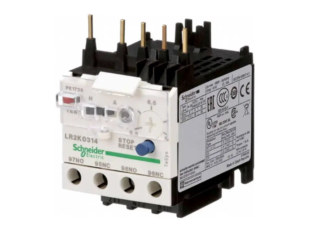 SQUARE D LR2K0314, 5.5-8 A IEC Overload Relay