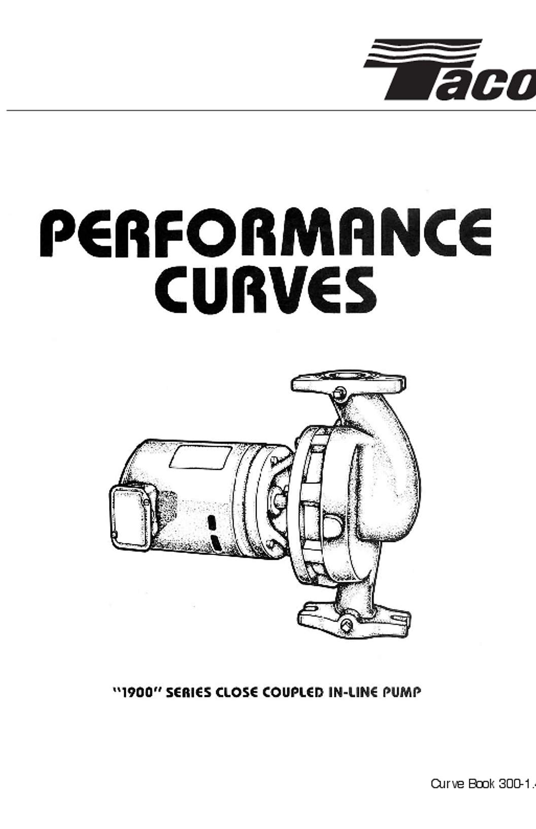 Taco 1900 Series Pumps Performance Curves
