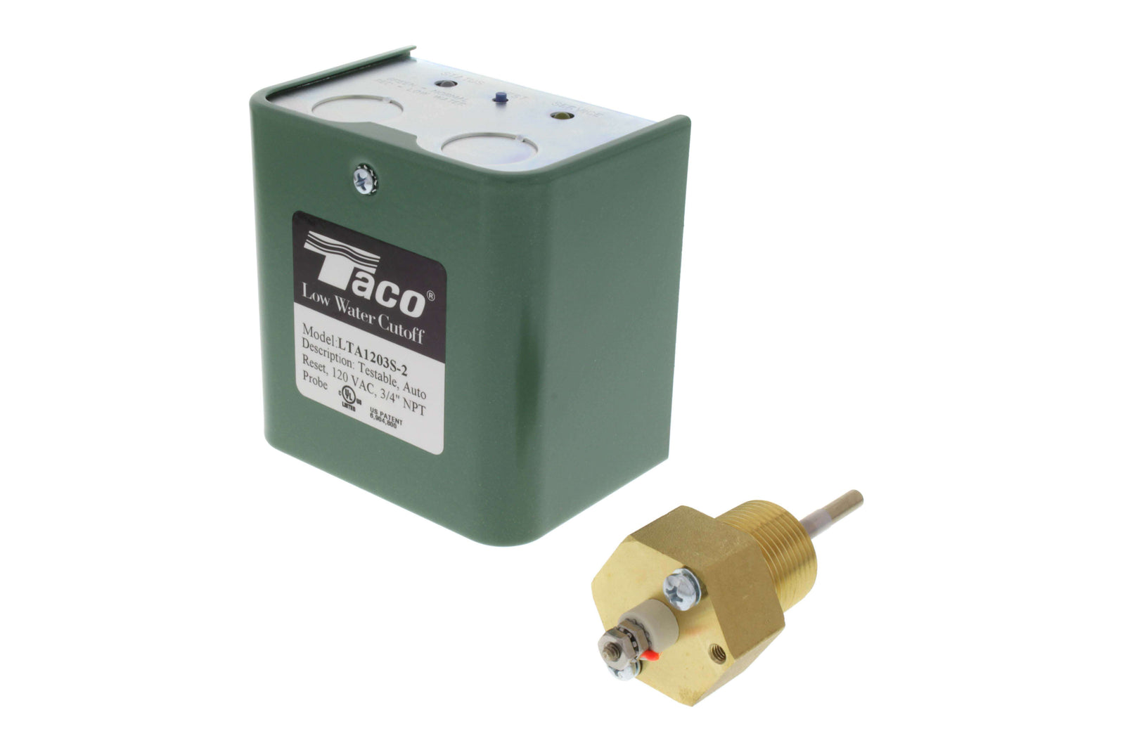 Taco LTA1203S-2, Auto Reset, 120VAC, 3/4" NPT Test For Water Boilers