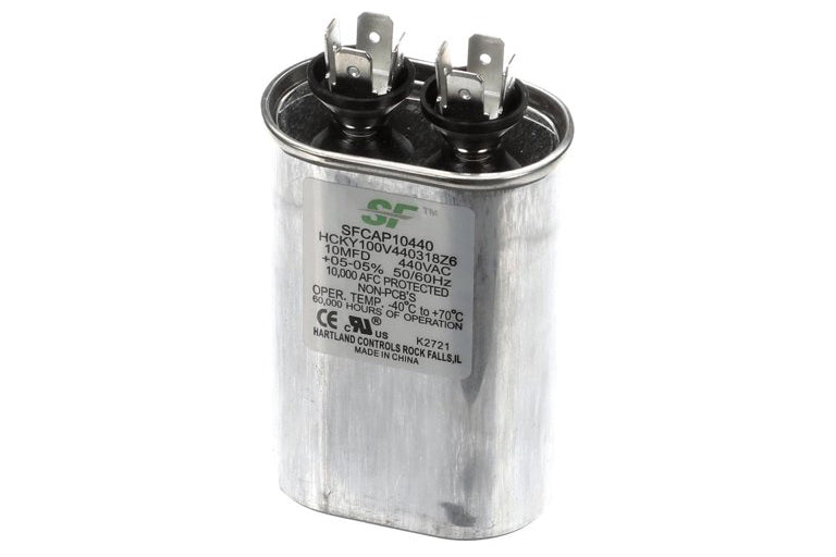 Trane SFCAP10440, 10 MFD 370/440V Oval Run Capacitor