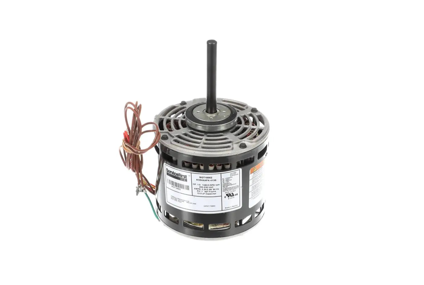 Trane MOT18962 1/3HP,200-230V,1080RPM,3 Speed