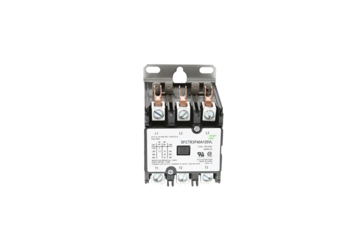 Trane SFCTR3P40A120VL 3-Pole 40-Amp 120V Contactor