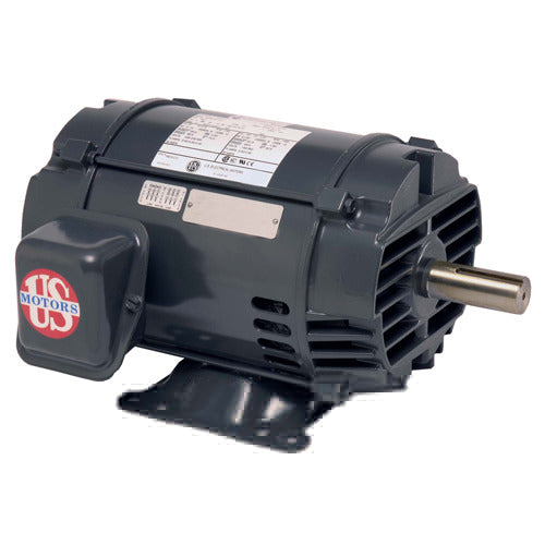 US Motors D5V2B, 5 HP 1765 RPM, 230/460 VAC, 60 Hz, Frame 184T