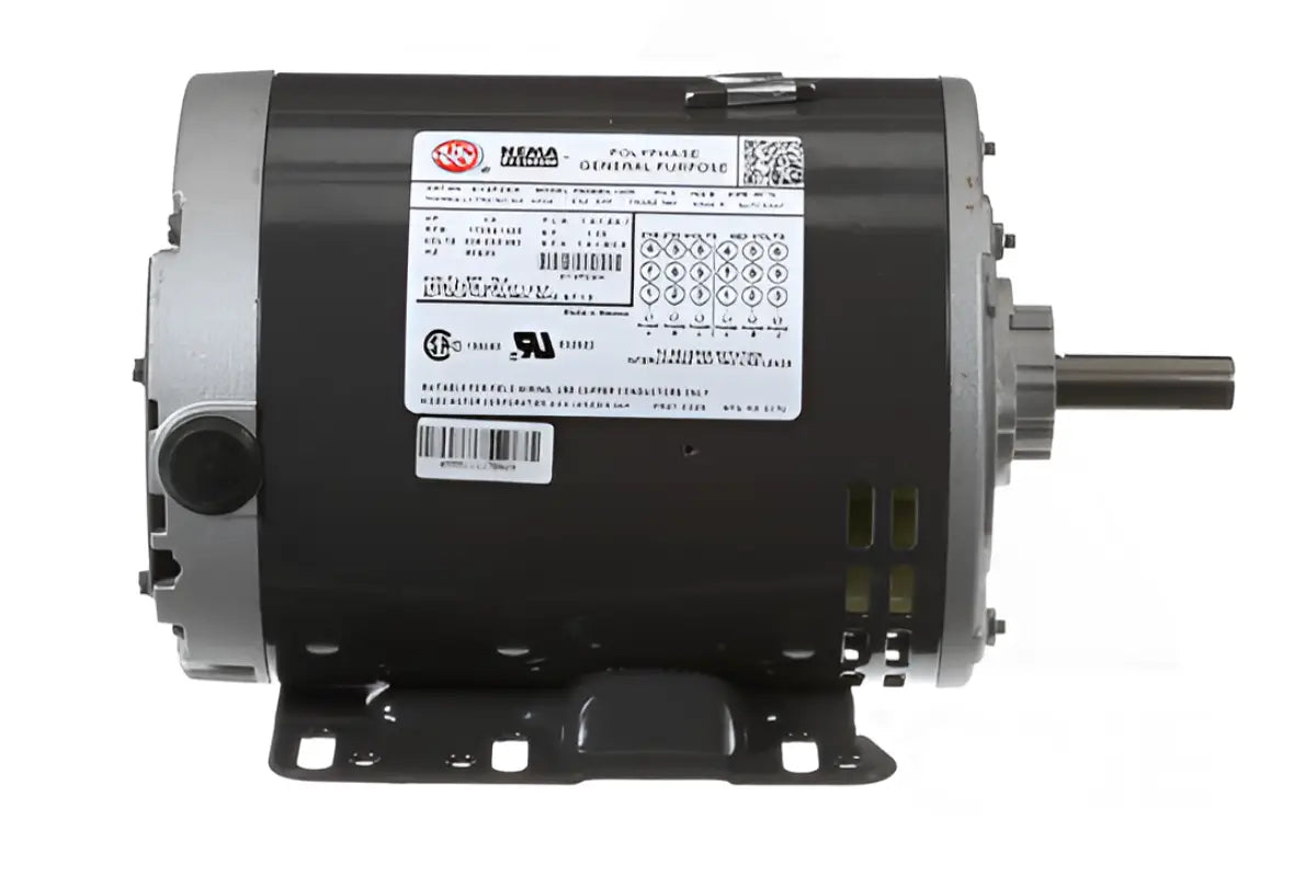 US Motors D34P2AH9, 3/4 HP 1725 RPM, 208-230/460V, 60Hz, Frame 56H