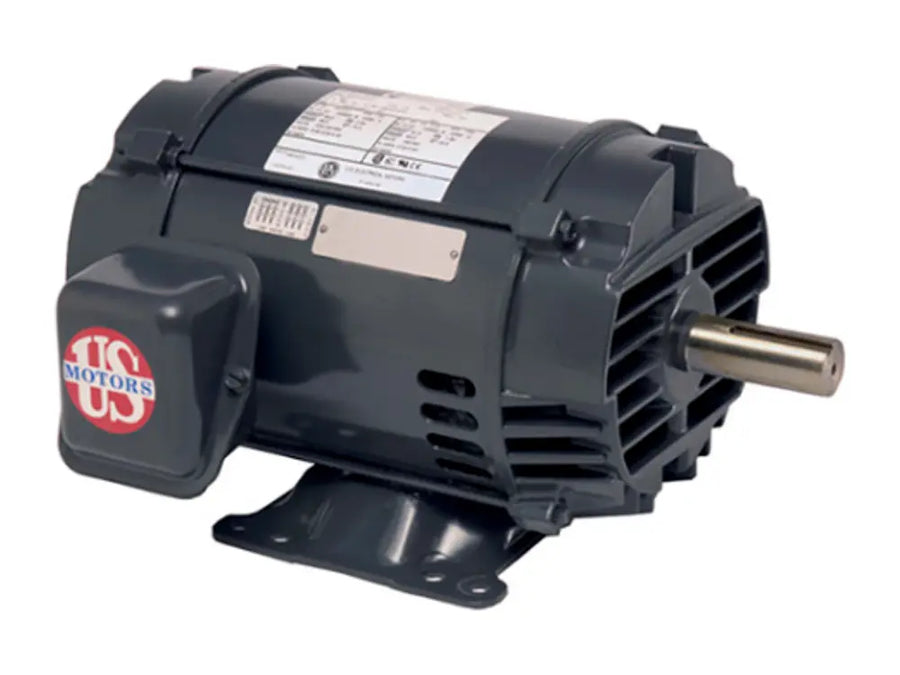 US Motors D3P2D, 3 HP Dual Speed Motor, 1770/1460 RPM, 208-230/460V