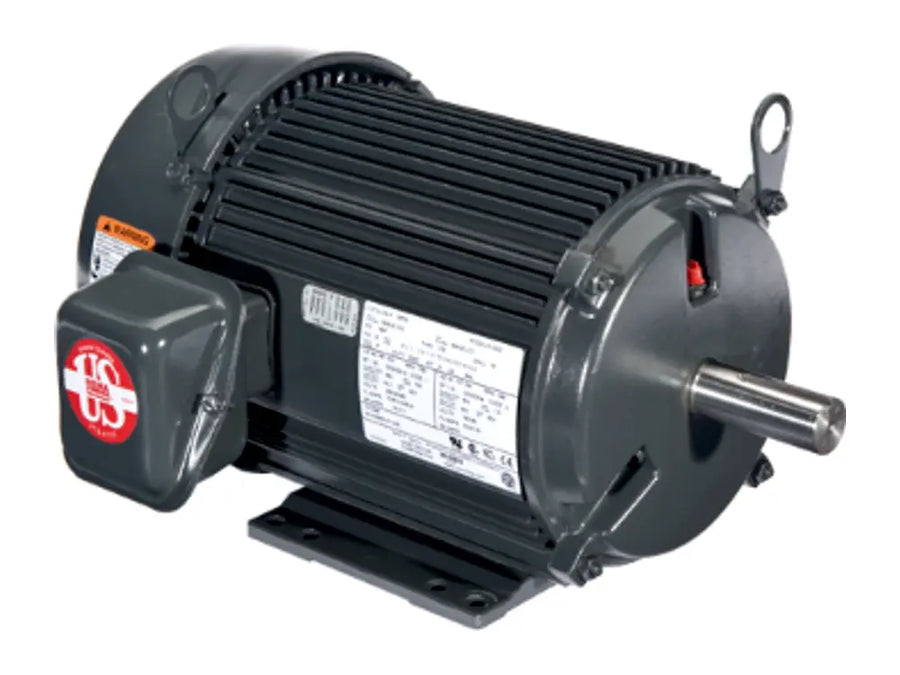 US Motors U5P2E, 5 HP, 1760 RPM, TEFC, 184T, 3-Phase Motor