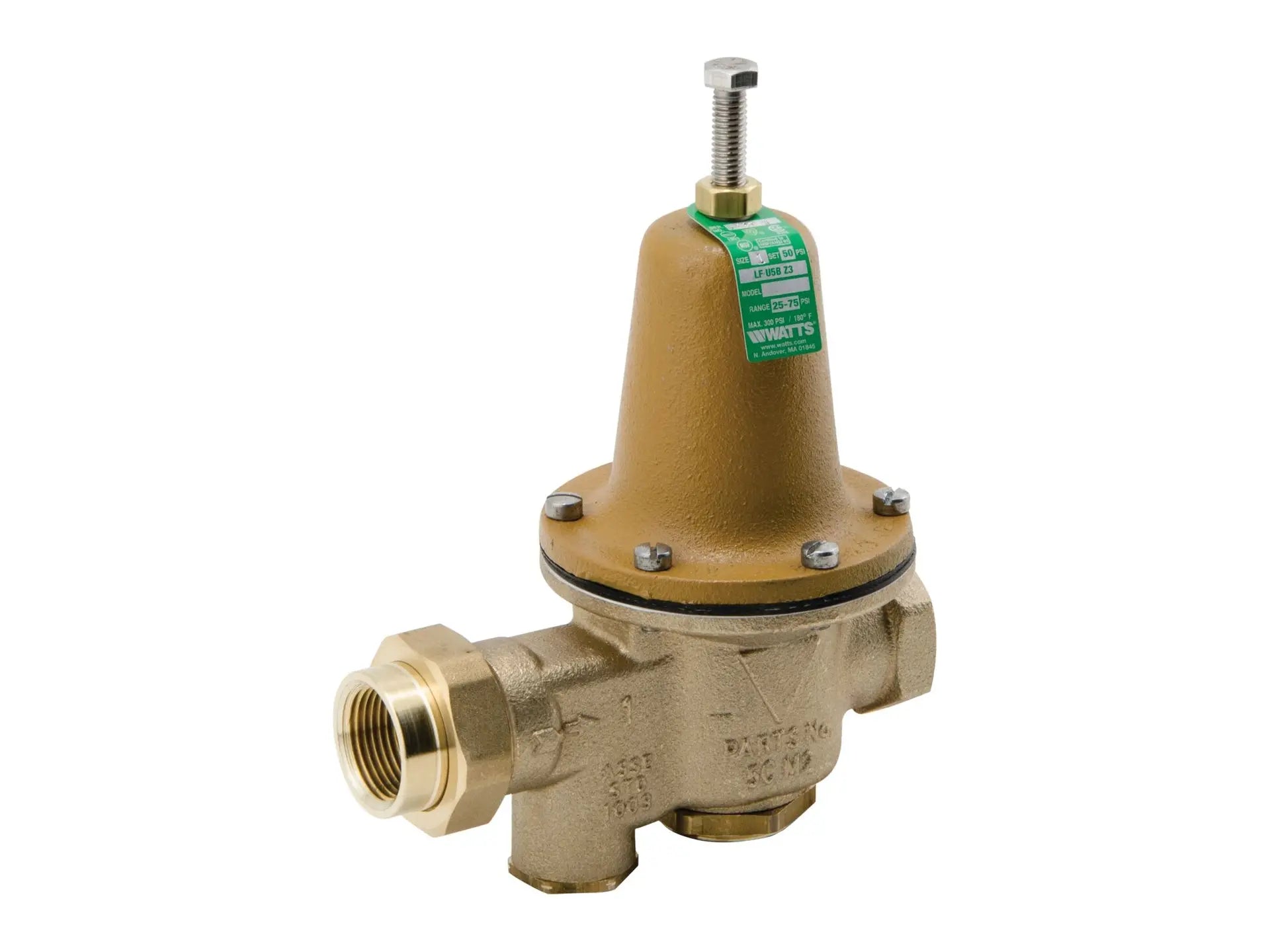Watts 0009154, U5B Pressure Reducing Valve for Water with 1" NPT Connection