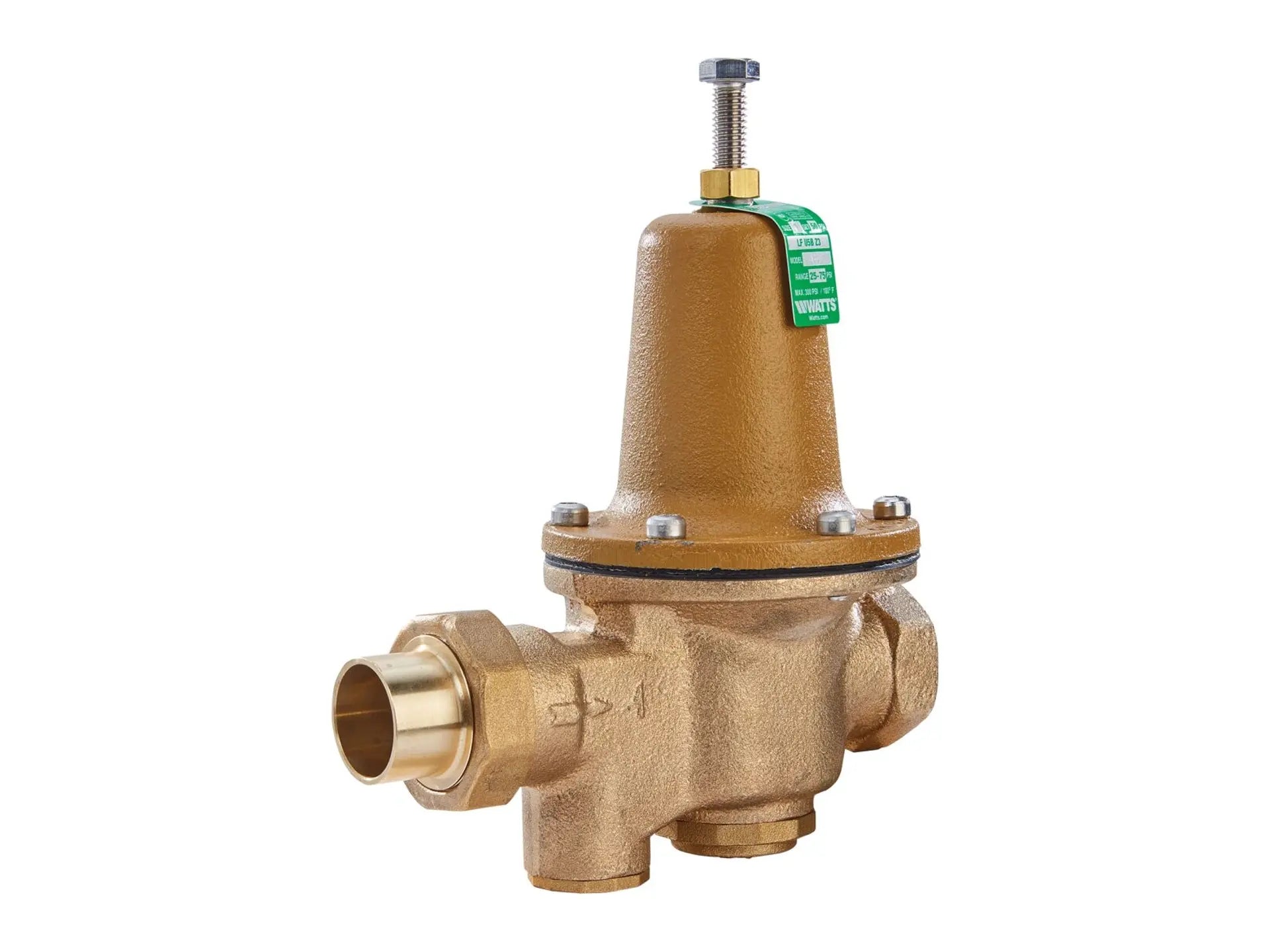 Watts 0009165, 1" SW LF Water Regulator Valve 25/75 PSI Gate