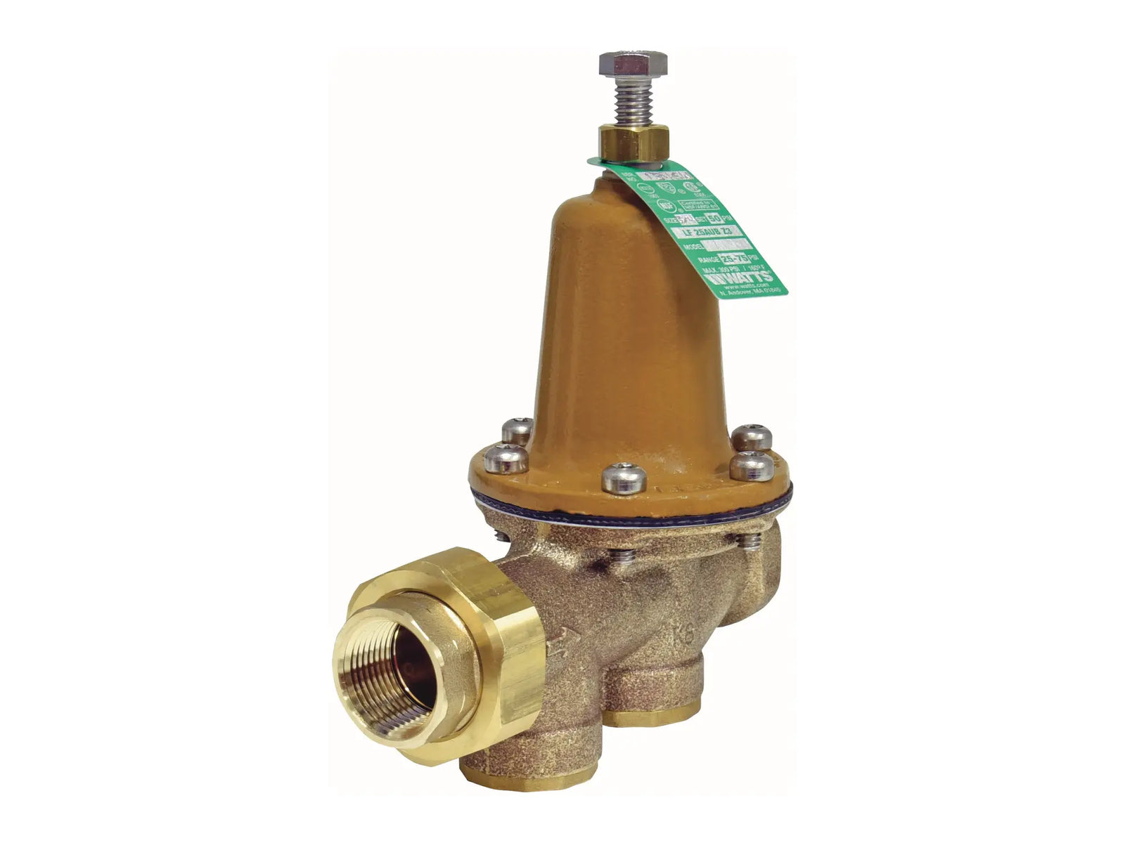 Watts 0009257, Pressure Reducing Valve 3/4" NPT Female Union Connection