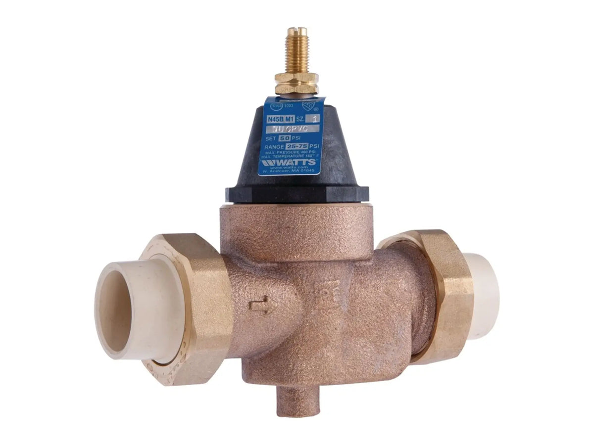 Watts 0009496, 1 LFN45BM1-DU-CPVC Pressure Reducing Valve
