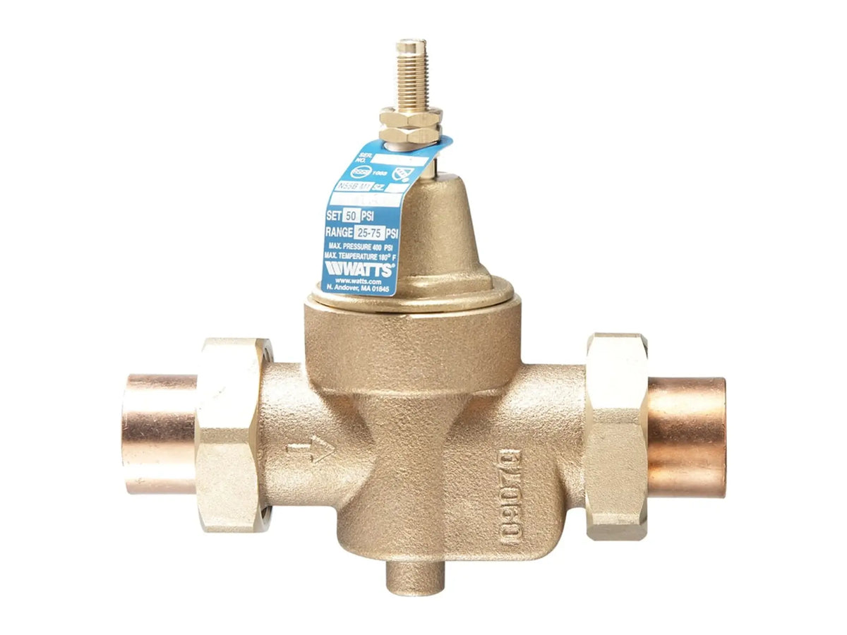 Watts 0009636, LF55BDUS-1 1" Union SW Pressure Range 25-75#