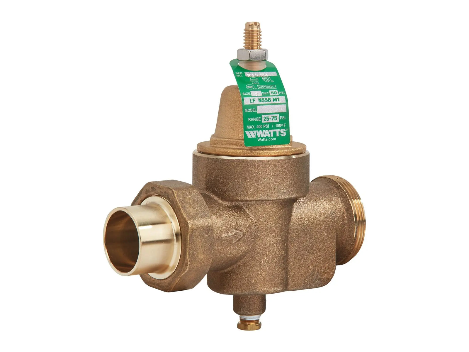 Watts 0009645, 1 LFN55BM1-US-G Pressure Reducing Valve