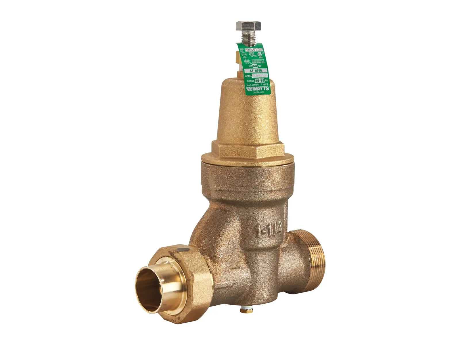 Watts 0009766, 1-1/4" LFN55BU-S-G Valve