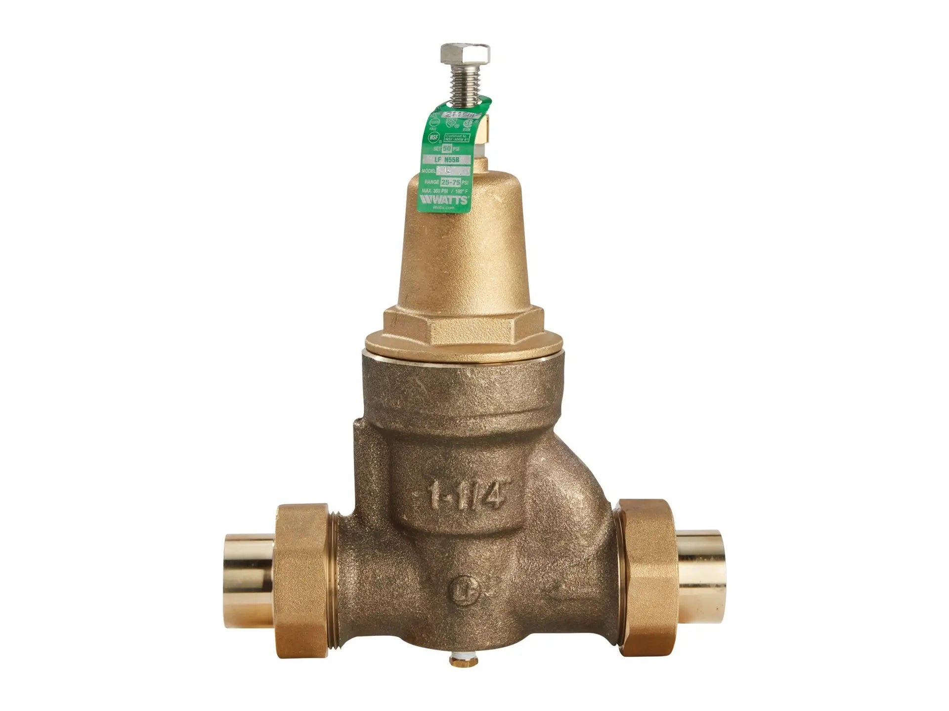 Watts 0009768, 1-1/4" LFN55BDU-S-G Valve
