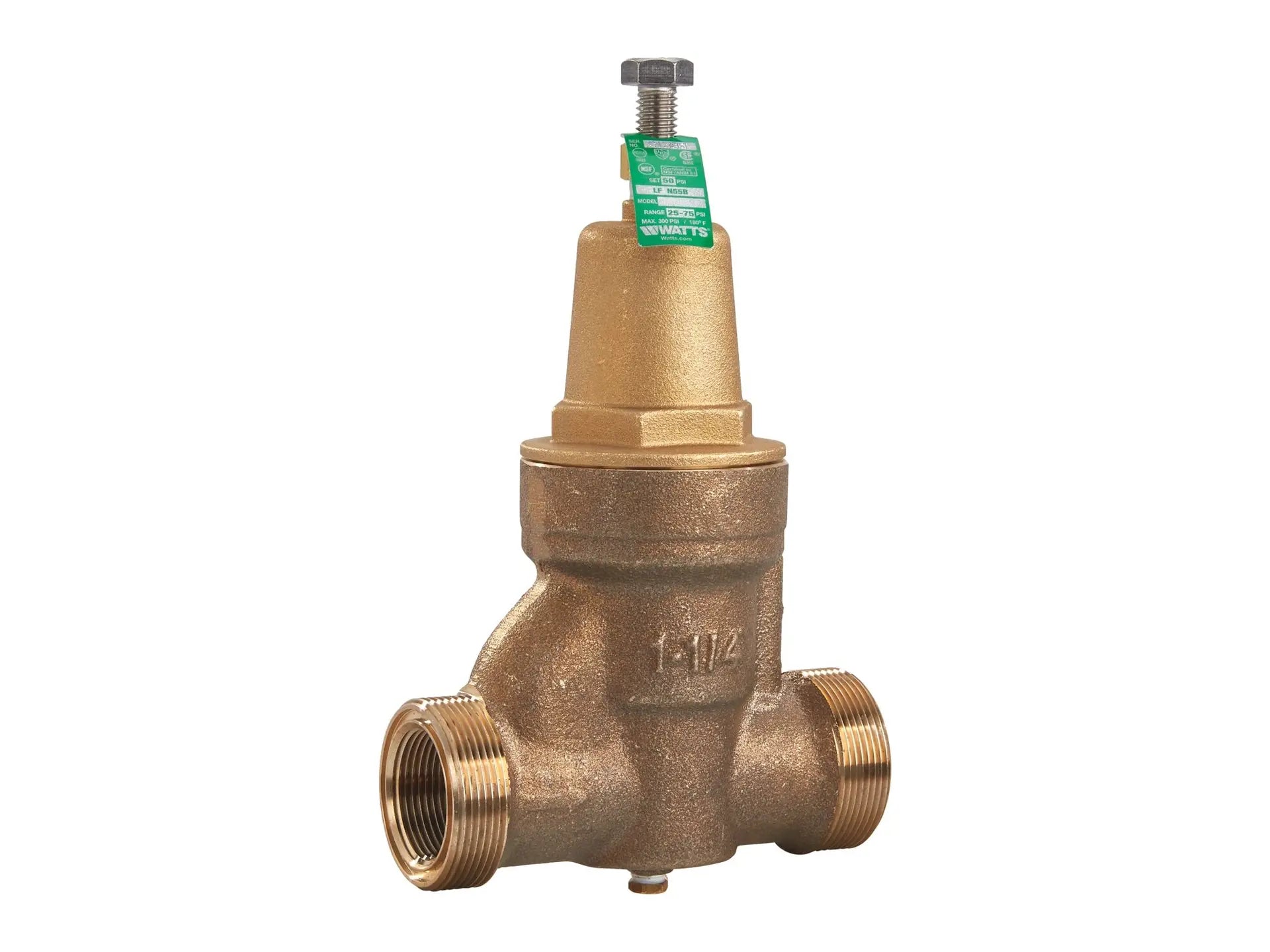 Watts 0009769, 1-1/2" LFN55B-G Pressure Reducing Valve
