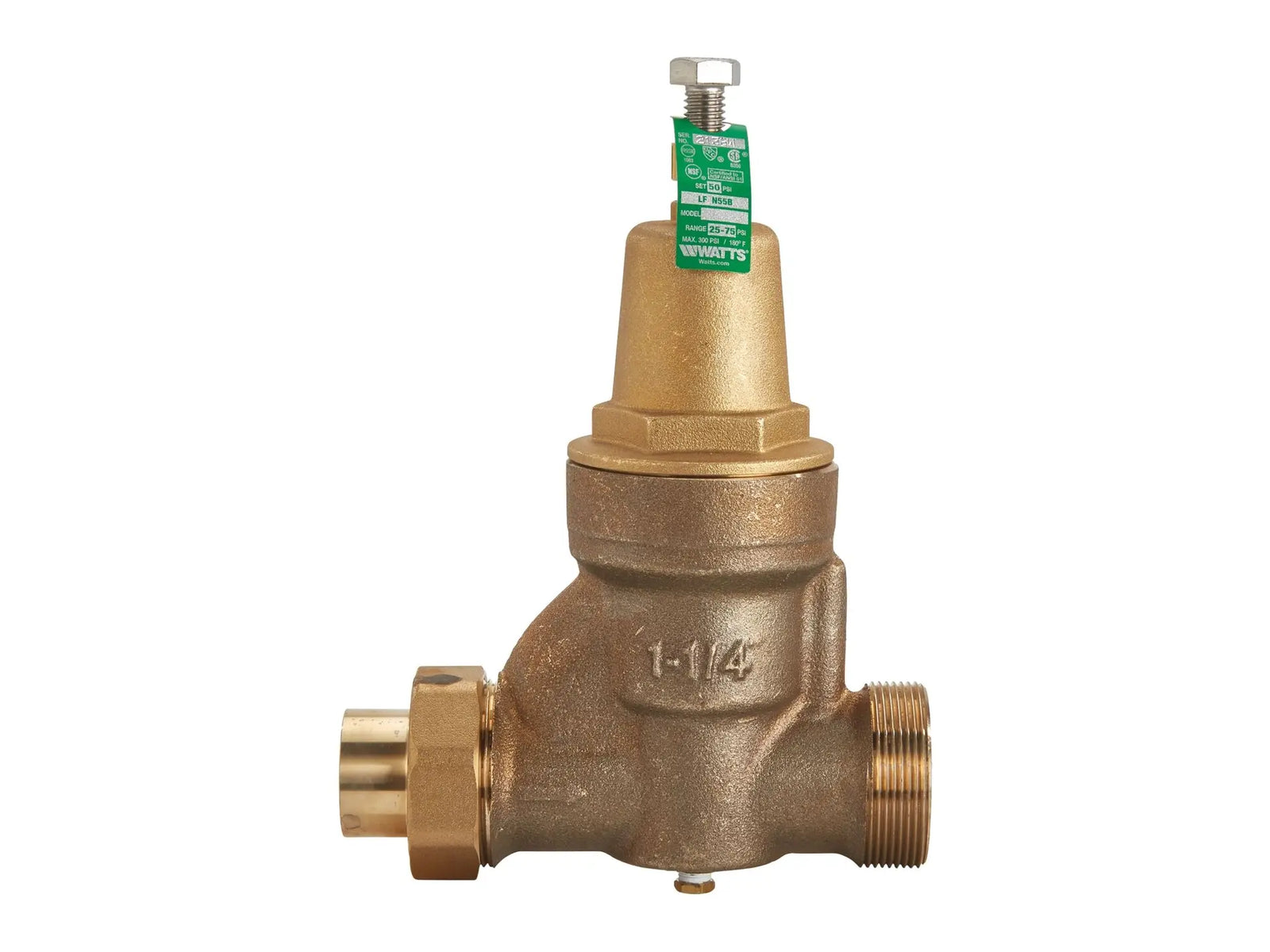 Watts 0009771, 1-1/2" LFN55BU-S-G Valve