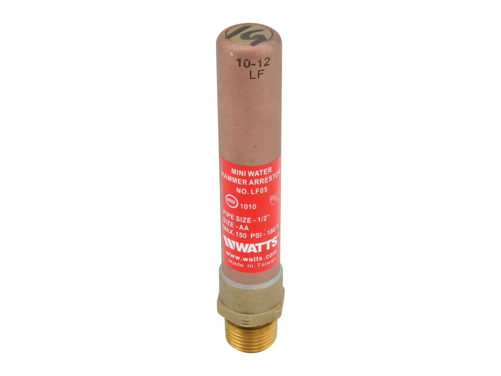Watts 0009851, LF05-1/2 Water Hammer Arrestor