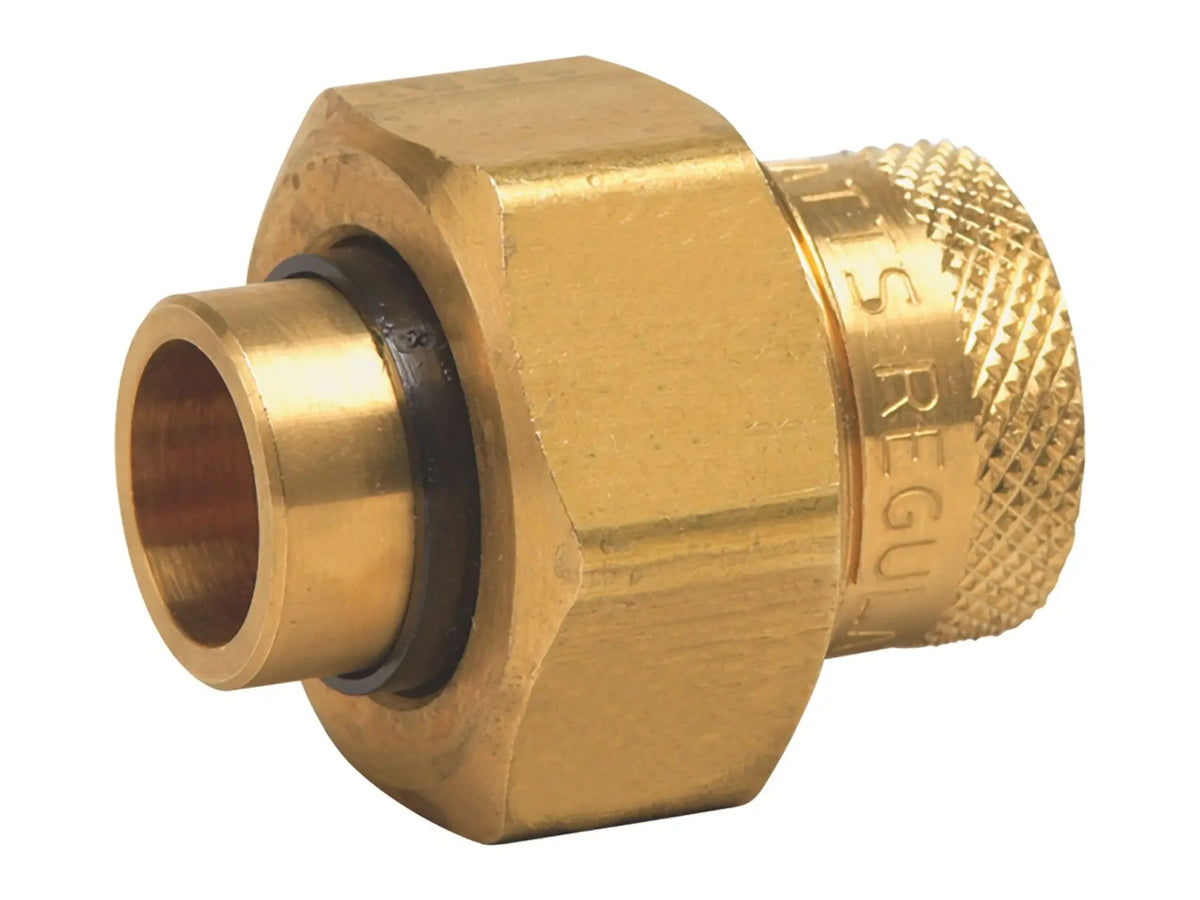 Watts 0009880, 1/2" Lead Free Dielectric Union, Female Brass Pipe Thread to Female Solder Connection