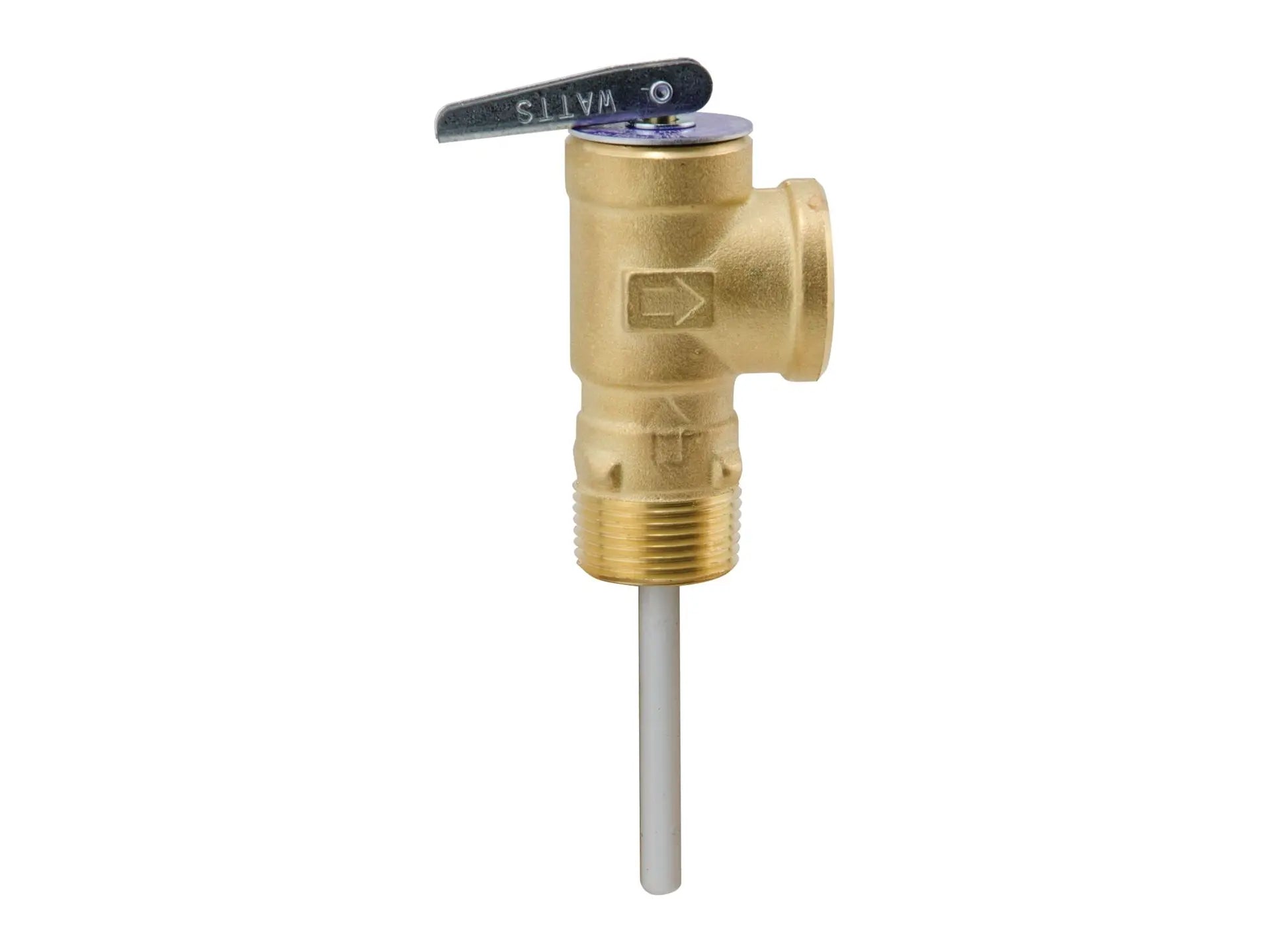 Watts 0063098, 3/4" Brass Self Closing Temperature and Pressure Relief Valve, 175 psi, 210 degree