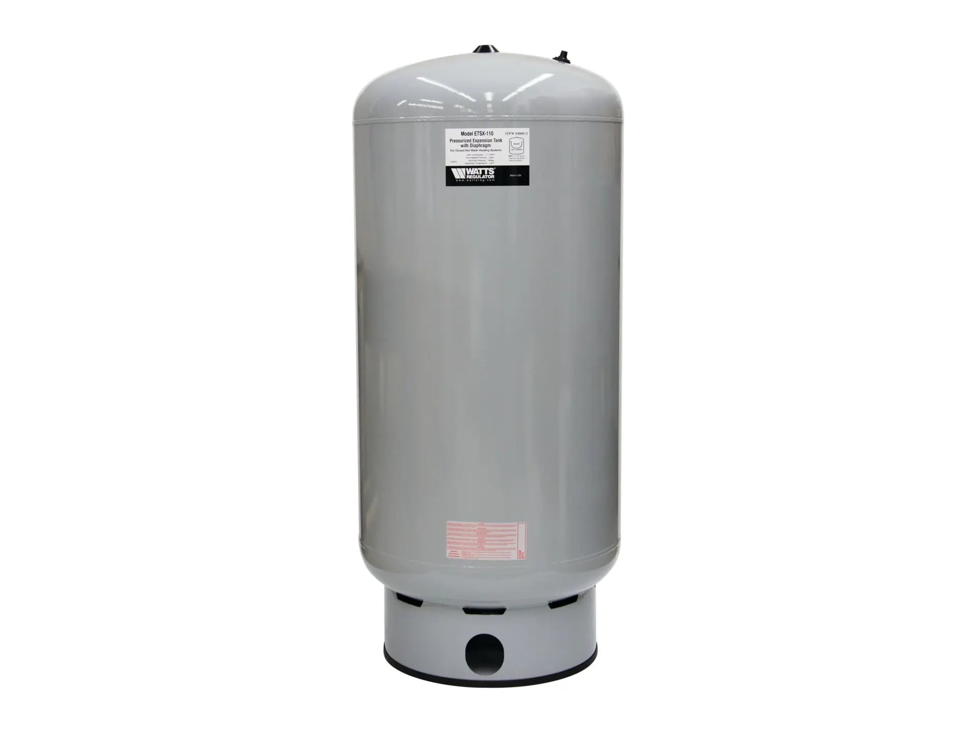 Watts 0066613, ETSX-110 Non-Potable Water Expansion Tank, 1 1/4 IN FNPT Connection, Volume 62.0 Gallons, Free Standing