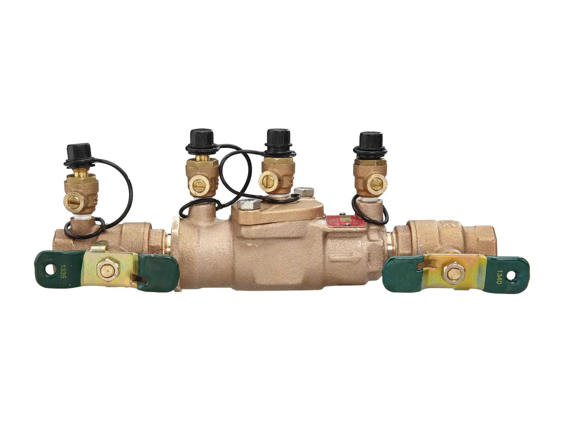 Watts 0077700, 1/2 IN Bronze Double Check Valve Assembly Backflow Preventer with Quarter Turn Shutoff