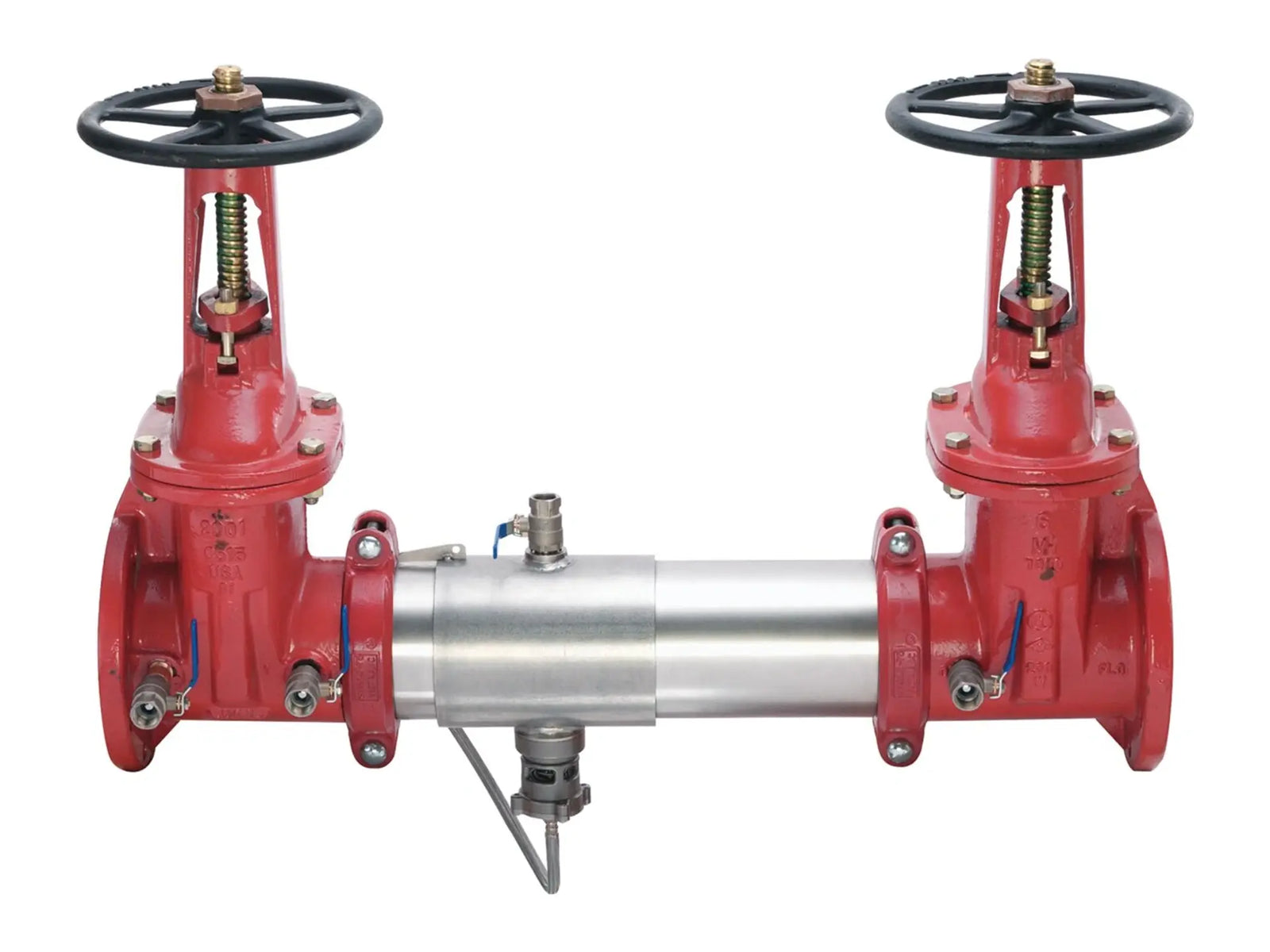 Watts 0111585, 3 IN SS Reduced Pressure Zone Assembly Backflow Preventer, OSY Shutoff Valves