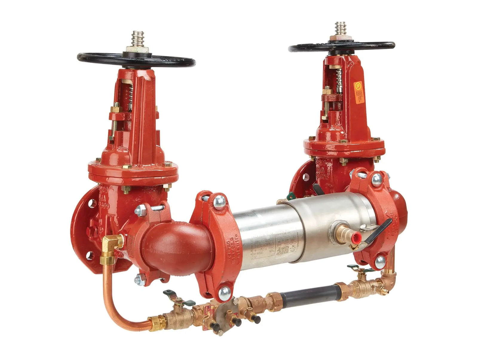 Watts 0113034, 2-1/2" SS Double Check Detector Assembly Backflow Preventer