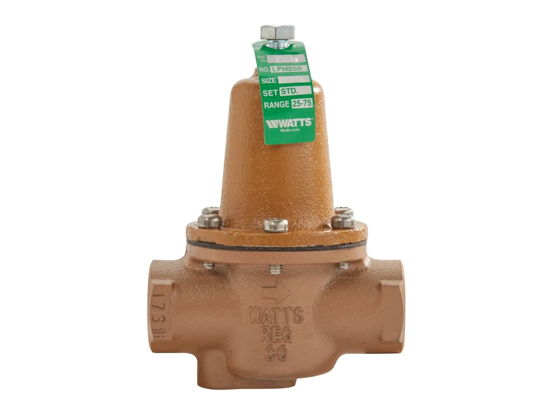 Watts 0121241, 1/2" Water Regulator with Bypass LFN250B Lead Free