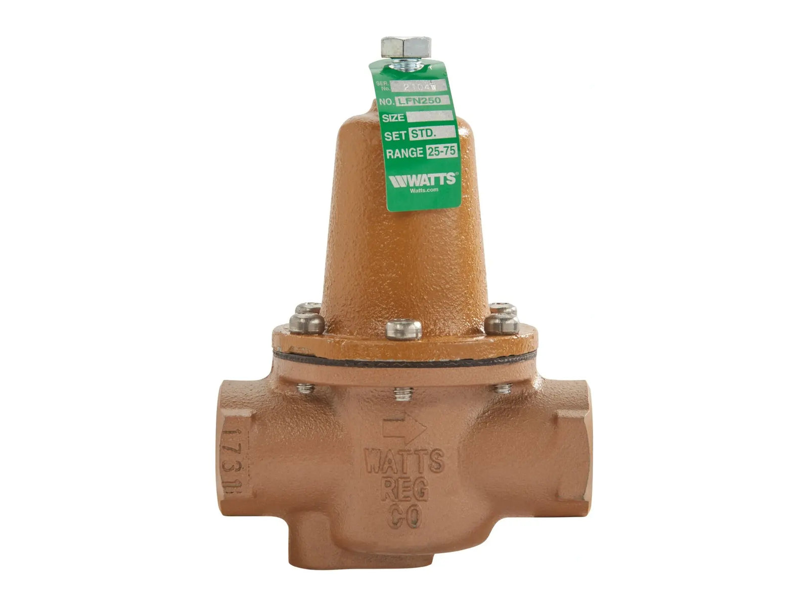 Watts 0121243, 3/4" Water Reducing Valve with Bypass LFN250B