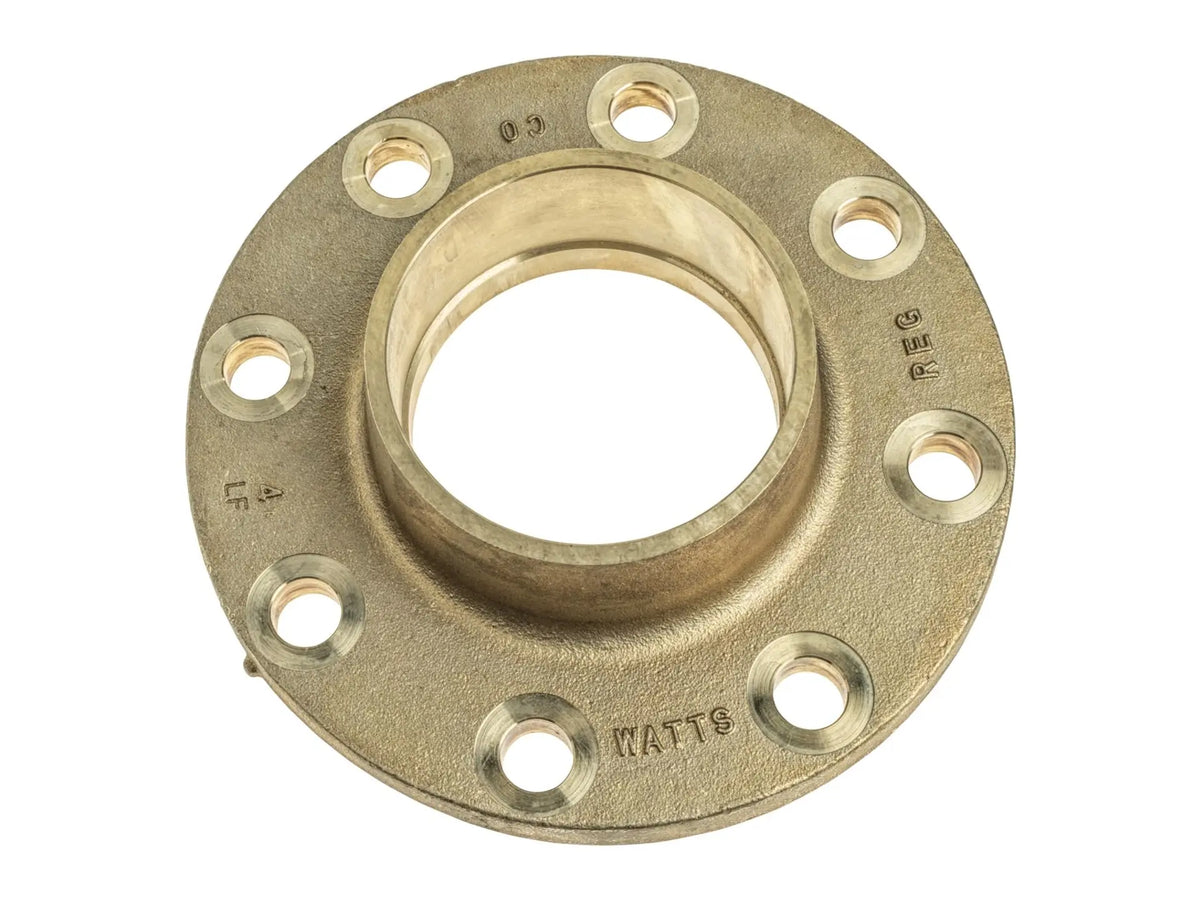 Watts 0121305, 4" Lead Free Class 125 Dielectric Flange Pipe Fitting, Solder Cast Copper Silicon