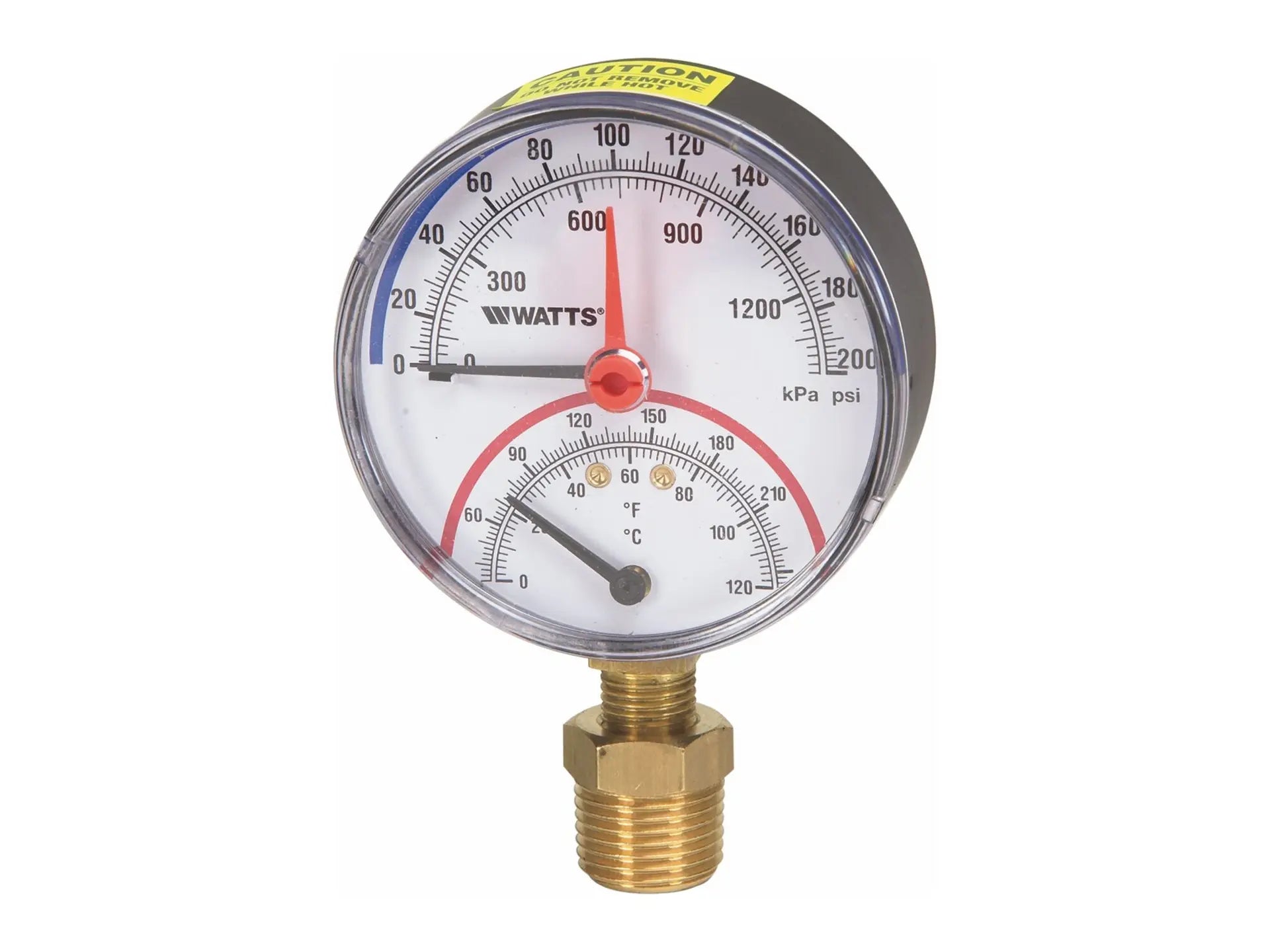 Watts 0121663, LFDPTG1-3 Temp/Pres Gauge 0-50