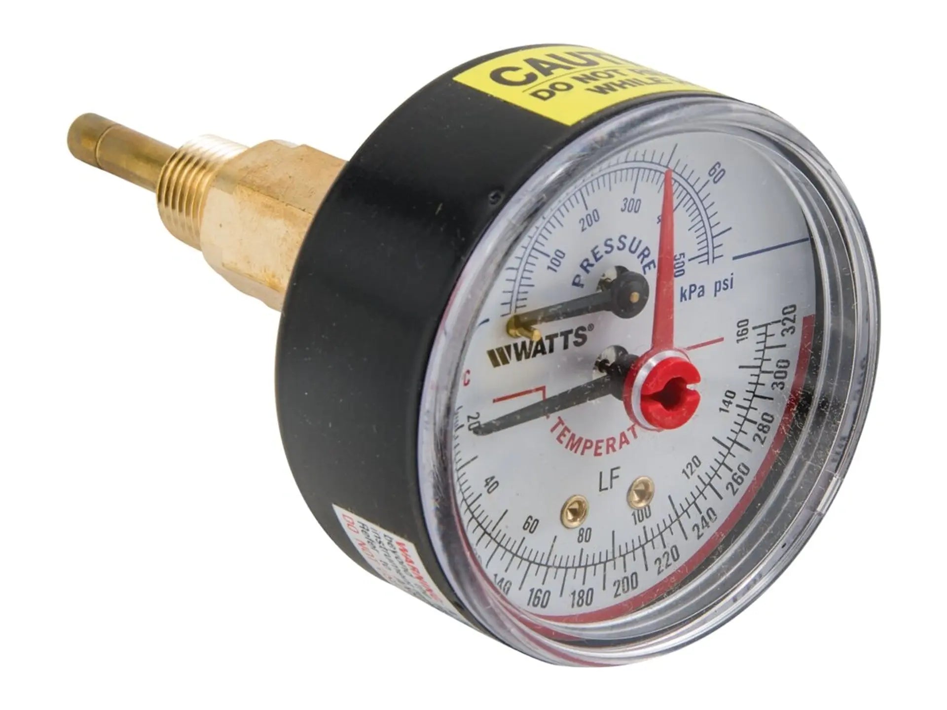 Watts 0121724, 1/4 LFDPTG3L-2 1/2 Pressure Gauge 0-75 PSI