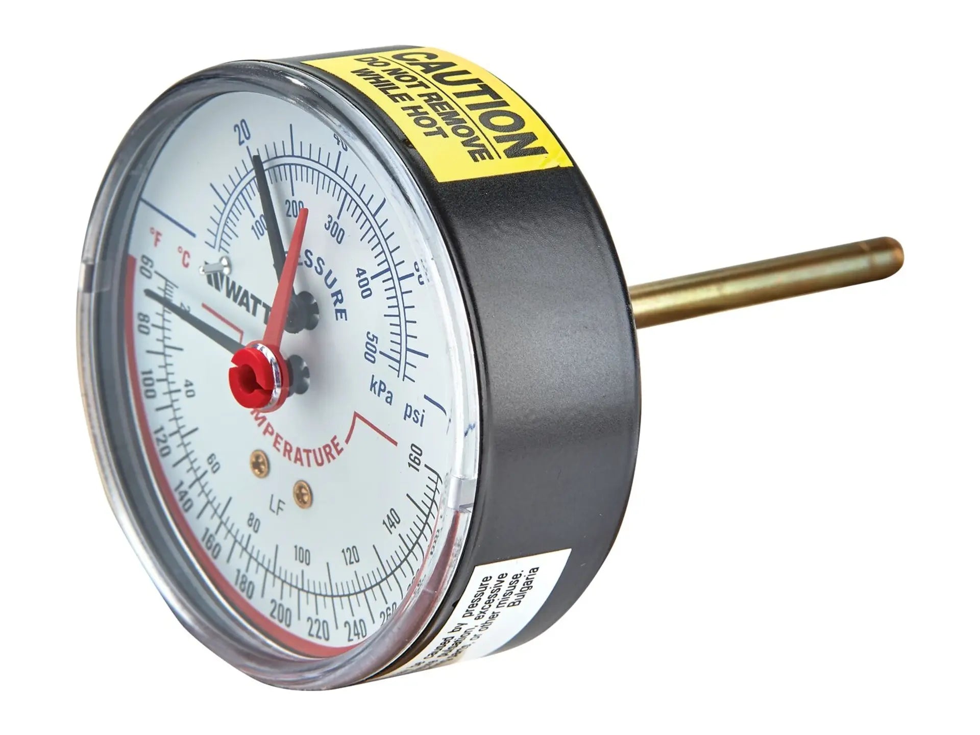 Watts 0121725, 1/4 LFDPTG3A-3 Pressure Gauge 0-75 PSI