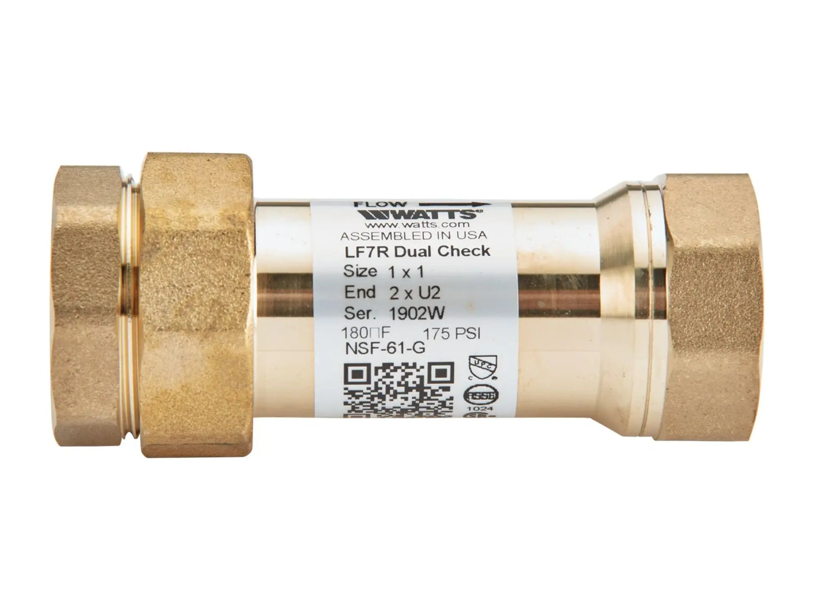 Watts 0122565, 1-1/4x1 LF7-10-U3 Pressure Reducing Valve