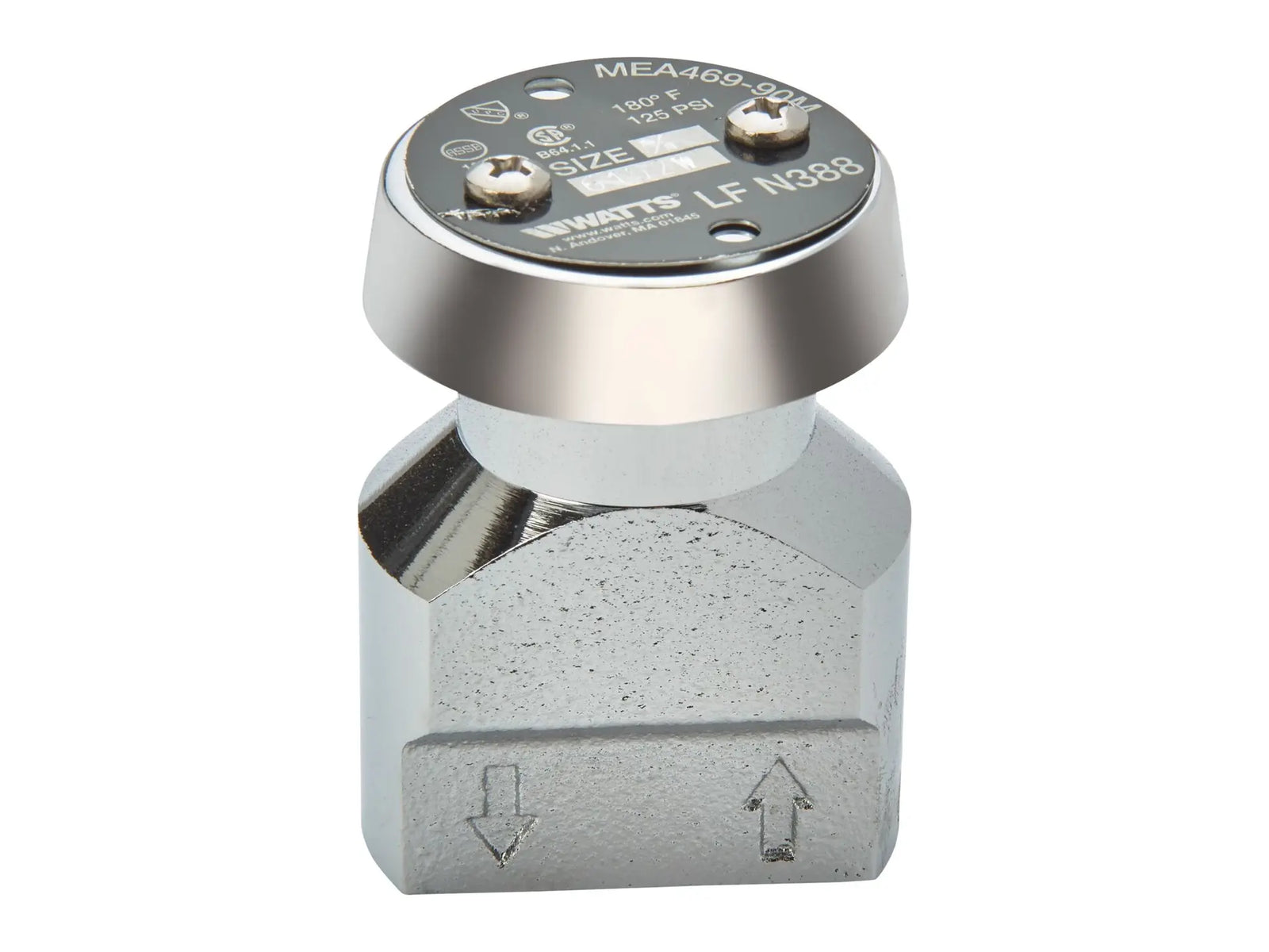 Watts 0122751, 3/8" LFN388-SC Lead Free Atmospheric Vacuum Breaker Backflow Preventer