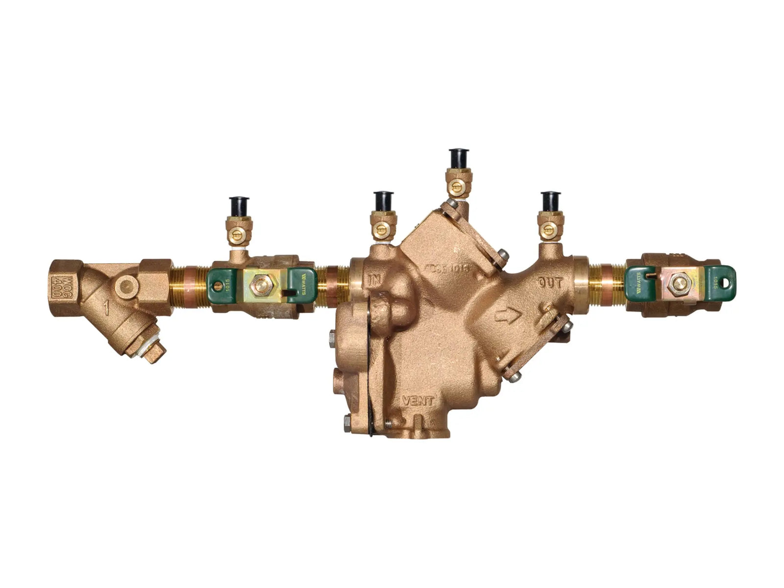Watts 0122772, 1 IN Lead Free Silicon Bronze Reduced Pressure Zone Backflow Preventer Assembly