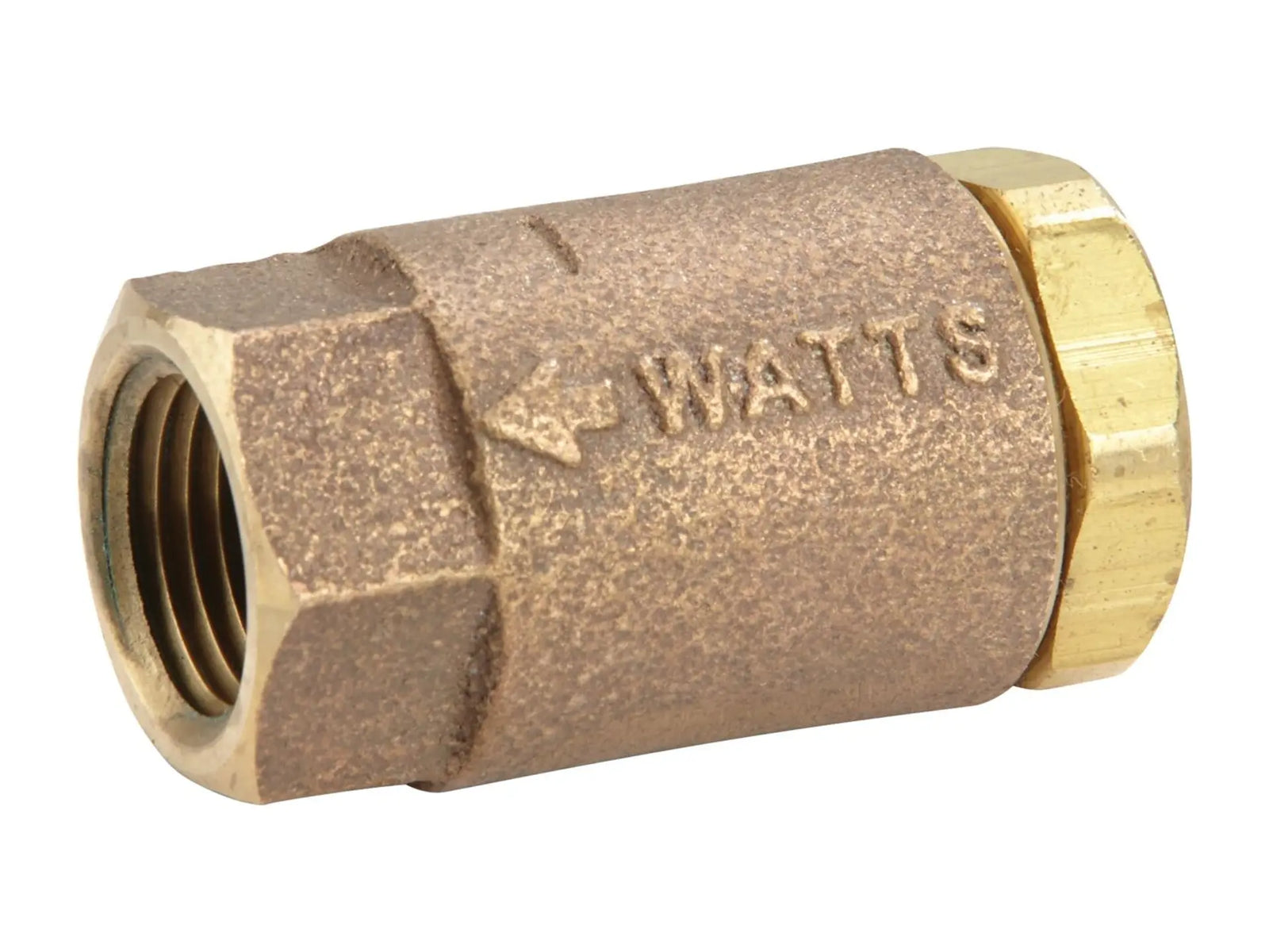 Watts 0123072, 3/8" Lead Free Brass Silent Check Valve, Viton Disc, NPT Female Threaded End