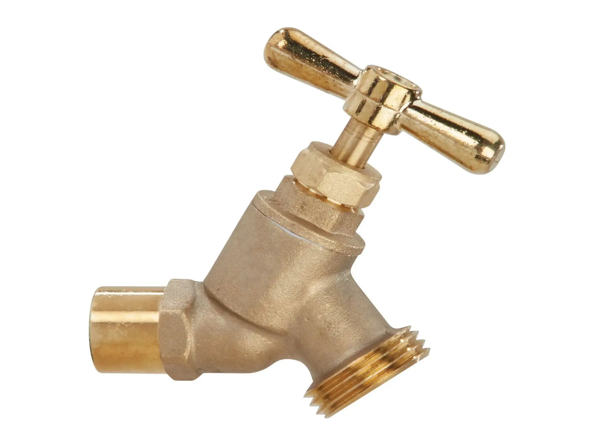 Watts 0123479, 1/2" Lead Free Sillcock Faucet, Solder Inlet x 3/4" Hose Connection, Tee Handle