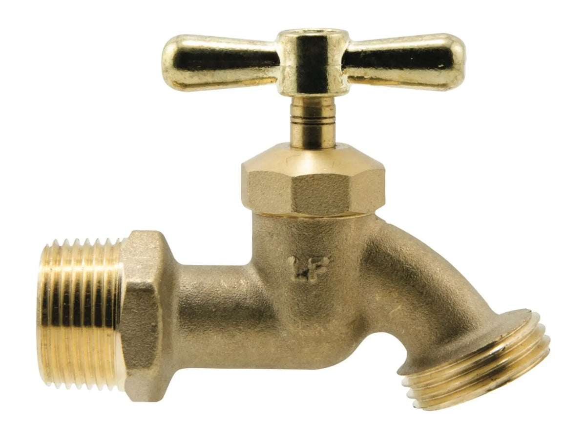 Watts 0123483, 1/2" Lead Free Sillcock Faucet, Dual Inlet Male IPS or Solder x 3/4" Hose