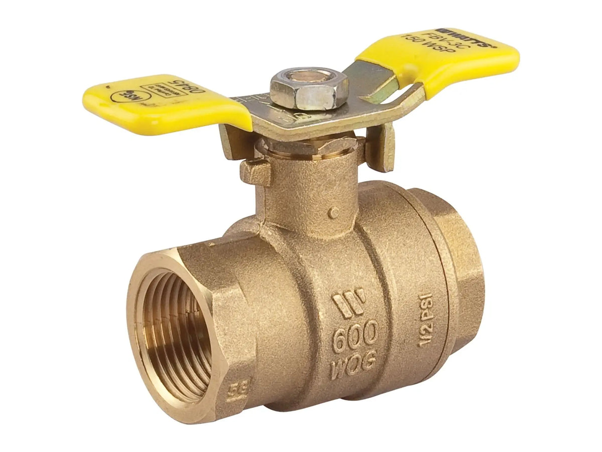 Watts 0123490, 1" Full Port Ball Valve, Threaded
