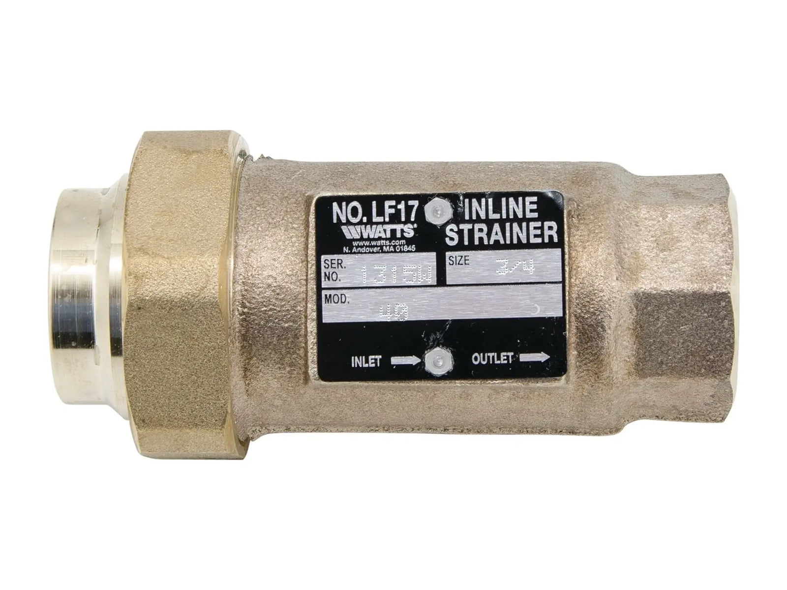 Watts 0125080, 1" LF17 Strainer