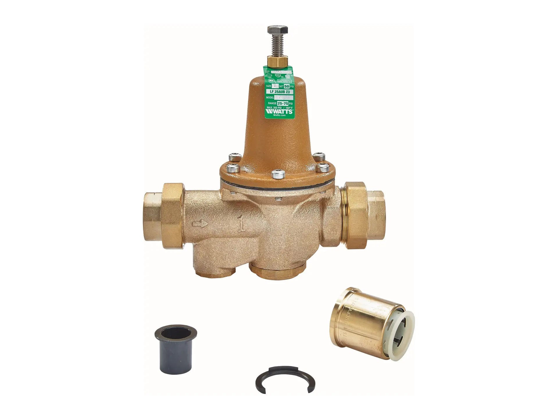 Watts 0125289, 1/2 LF25AUB-DU-QC-Z3 Pressure Reducing Valve