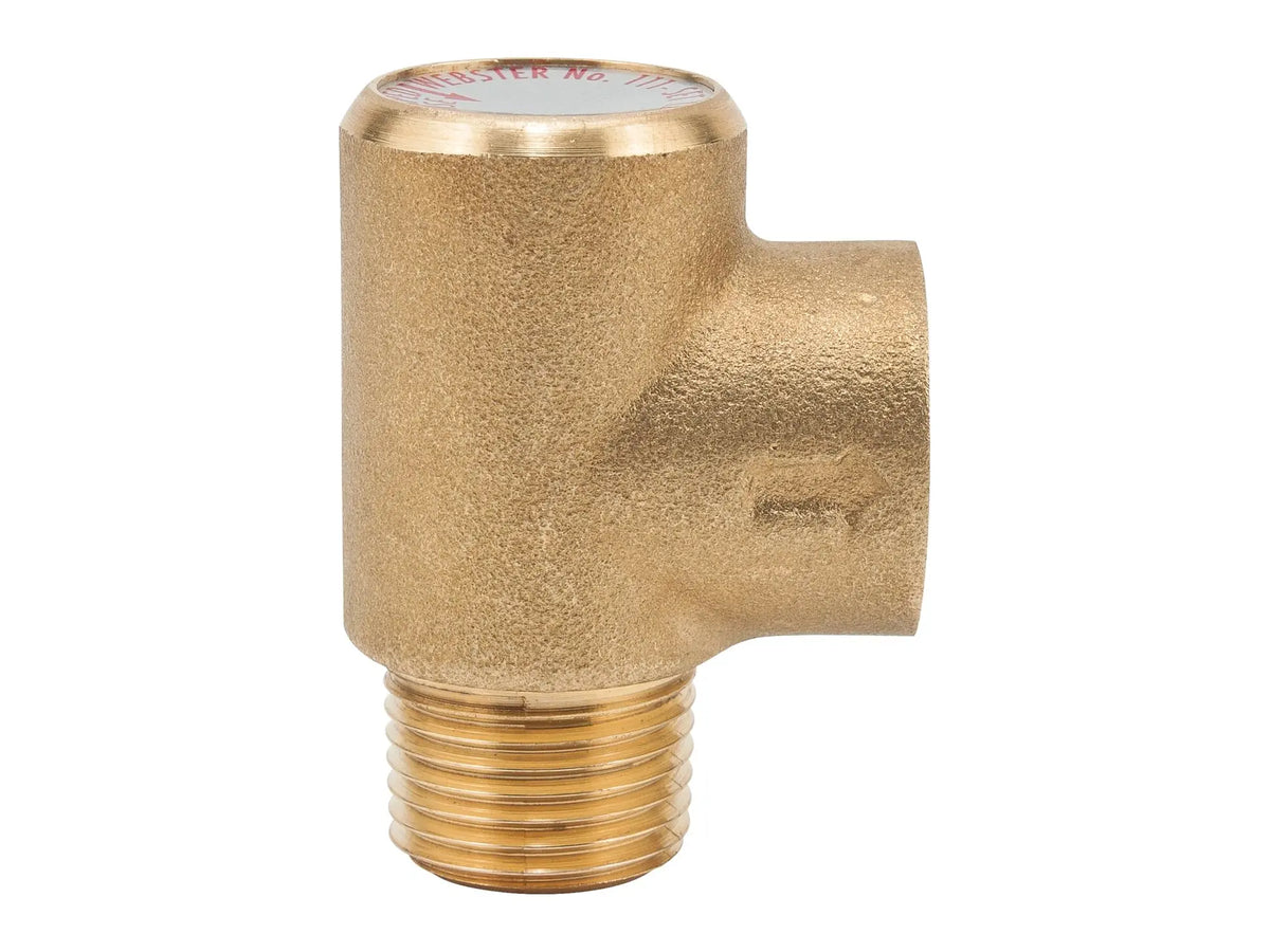 Watts 0185235, 1/2" Bronze Poppet Type Pressure Relief Valve, 125 psi