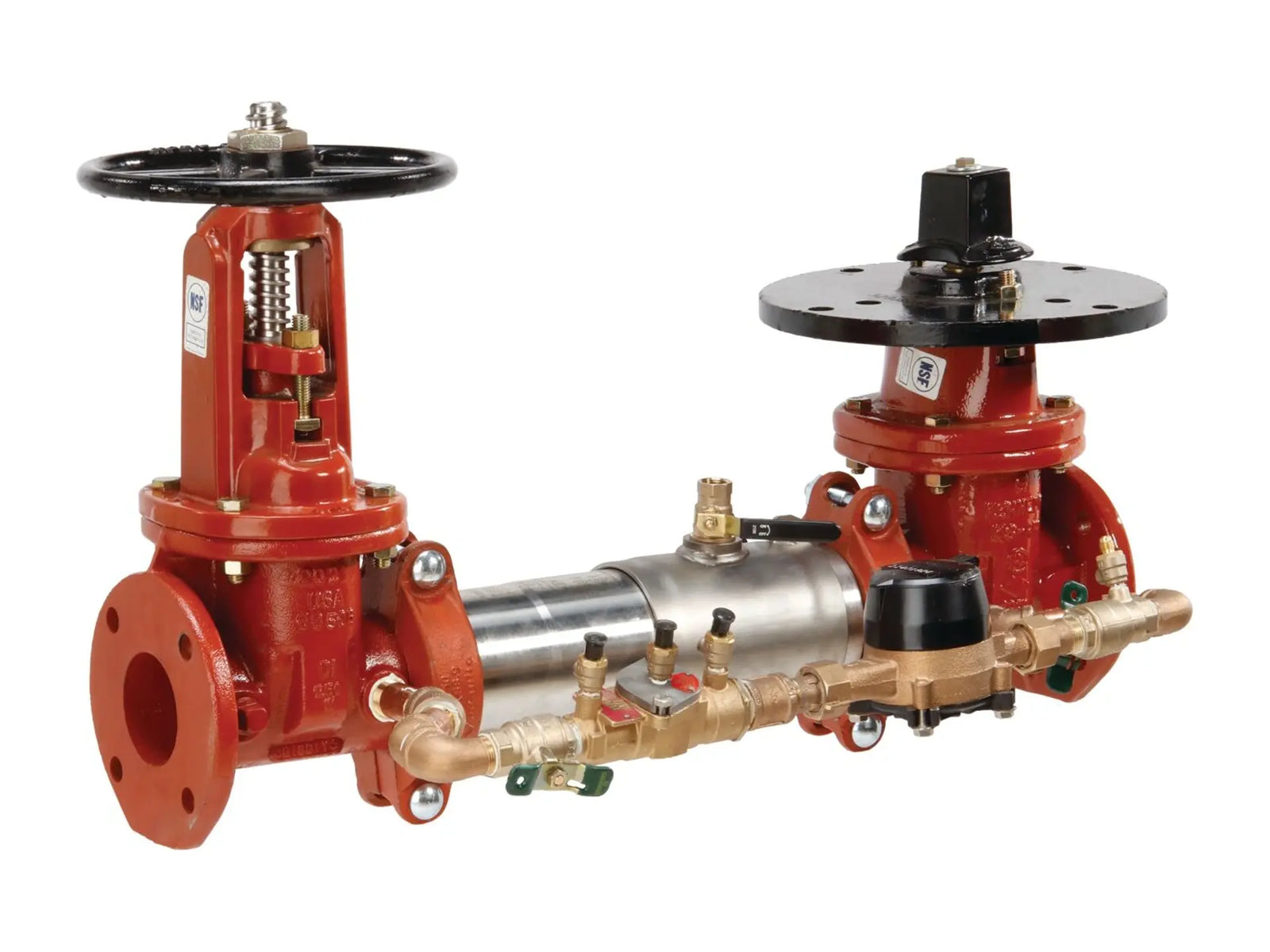 Watts 0191611, 10" 757DCDA SS Double Check Detector Assembly Backflow Preventer