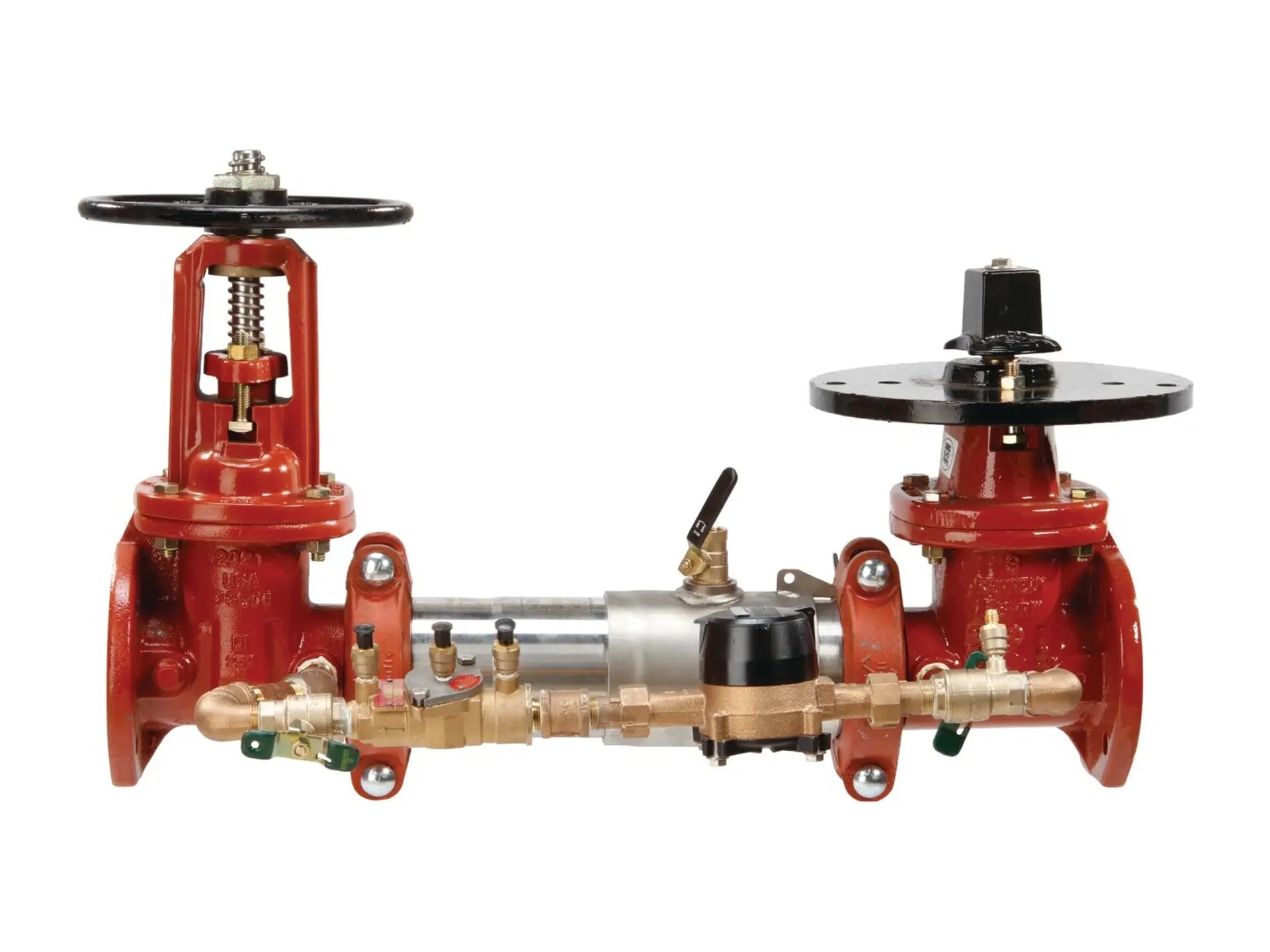 Watts 0191613, 4" 757DCDA SS Double Check Detector Assembly Backflow Preventer